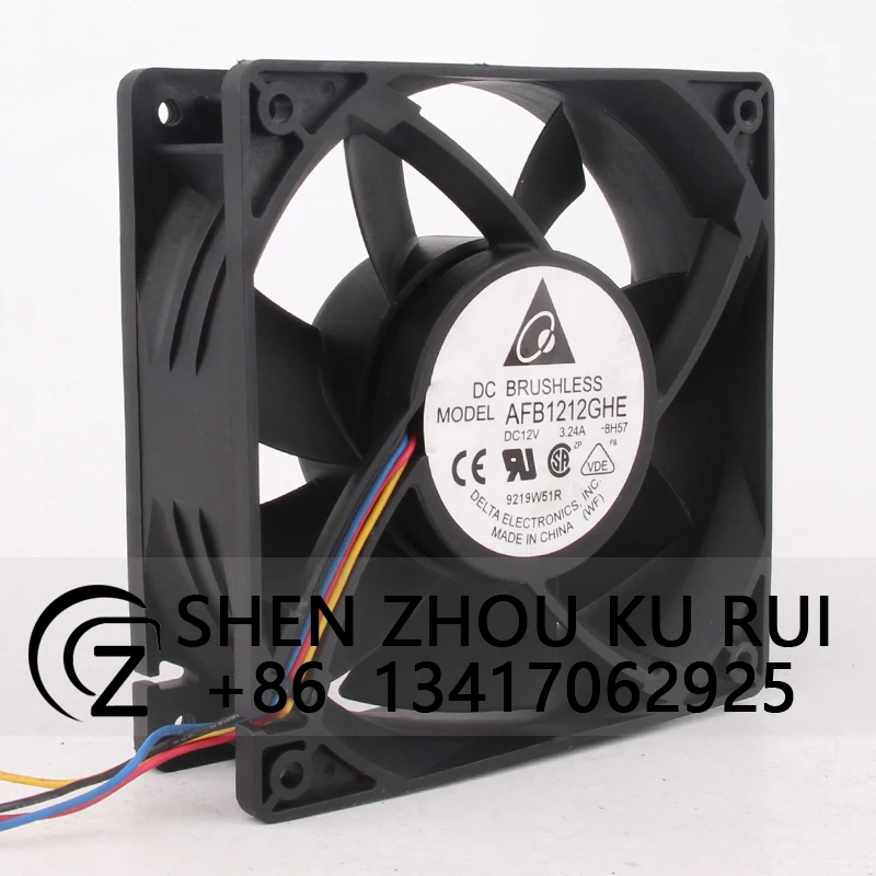 Case Fan for Delta AFB1212GHE 120x120x38MM DC12V 3.24A 12038 PWM Speed Control Violent Wind Cooling Fan