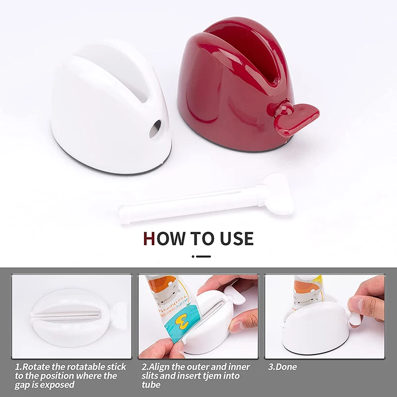 Creams Cosmetics Toothpaste Squeezer Extruder Cleanser Press  Dispenser Bathroom Accessories Rolling Toothpaste Tube Squeezer