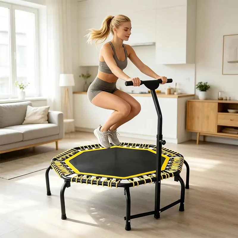 Indoor Home Gym Cheap High Quality 55Inch Gym Hexagonal Fitness Sports Exercise Trampoline Fitness for Kids or Adults