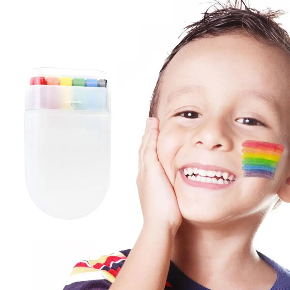 1/2 Pcs Rainbow Pride Face Body Paint Pen Marker Washable Body Tattoo Colored Oil Pigment Party Makeup Tool Does Not Harm Skin