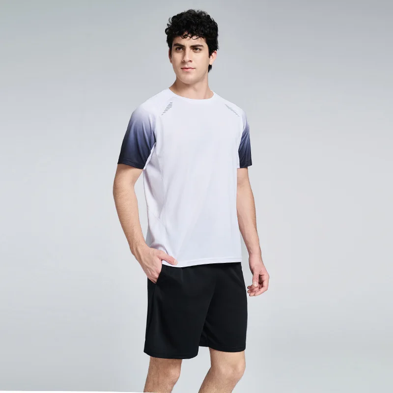 Men's Running Set 2026 Summer Breathable Quick Dry Mesh Sportswear Lightweight 6