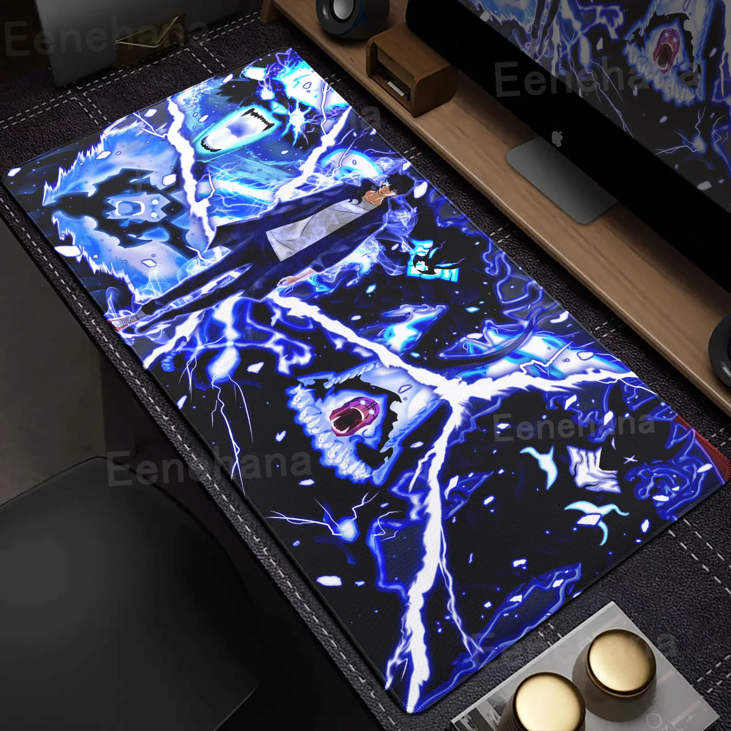 Anime Solo Leveling Mouse Pad Lager Computer PC Gamer Lock Edge Non-slip for Dasktop Office Carpet XXL Keyboard Protect TablePad