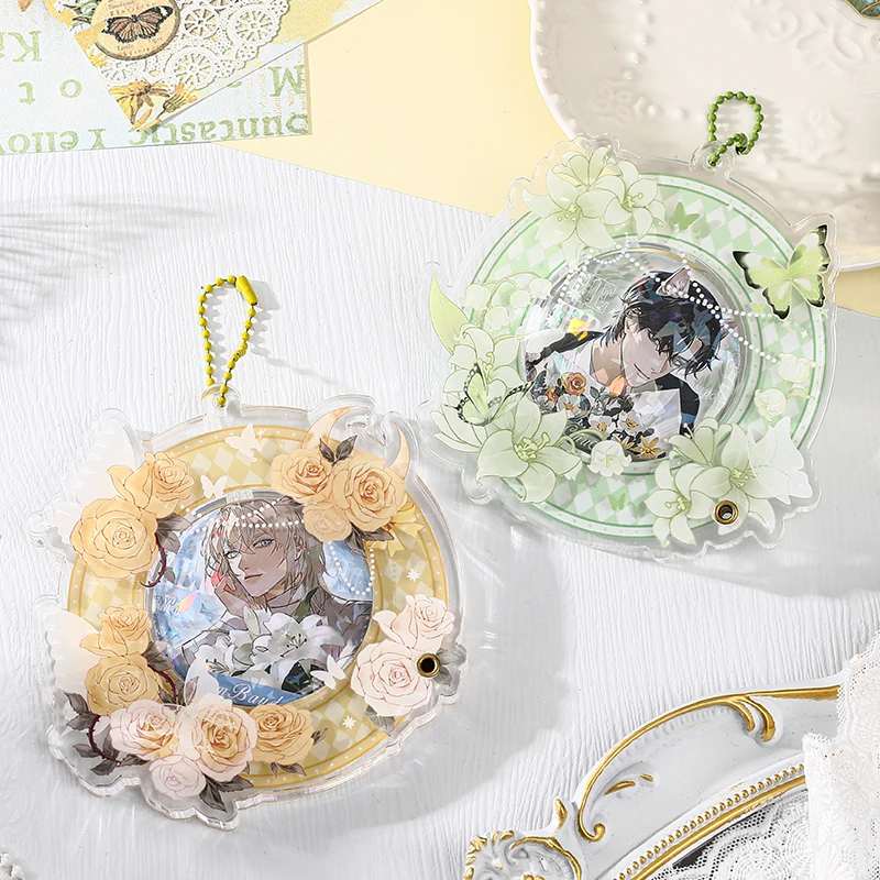 Anime Rafayel Sylus Xavier Love and Deepspace Zayne Cosplay Kawaii Badge Storage Bag Ornament Mascot Pendant Protective Case