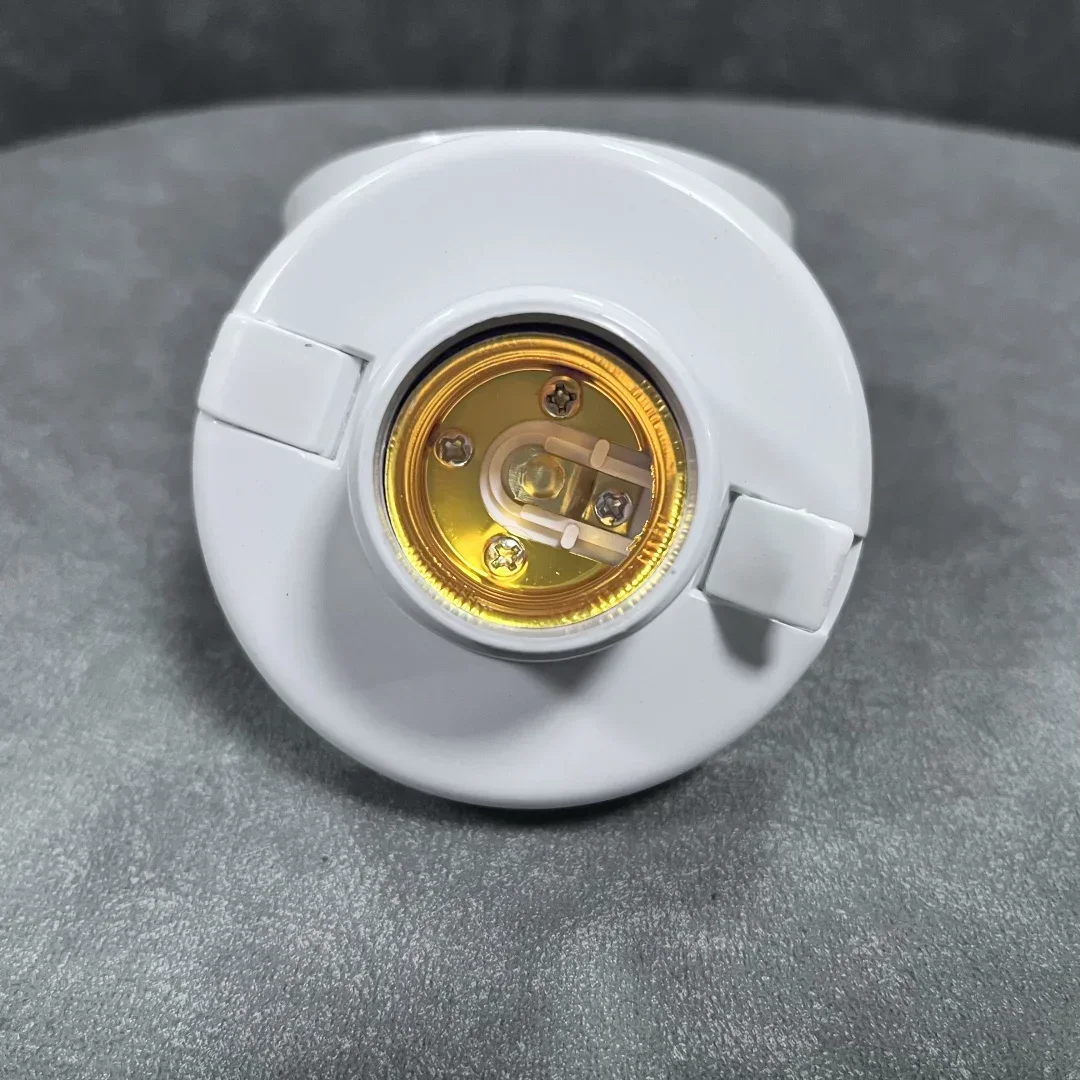 1-6 قطعة E27 غطاء برغي المقبس الأبيض ضوء السقف المصباح الكهربي تحديد قاعدة حامل ضوء لمبة حامل مصباح المقبس لمروحة السقف