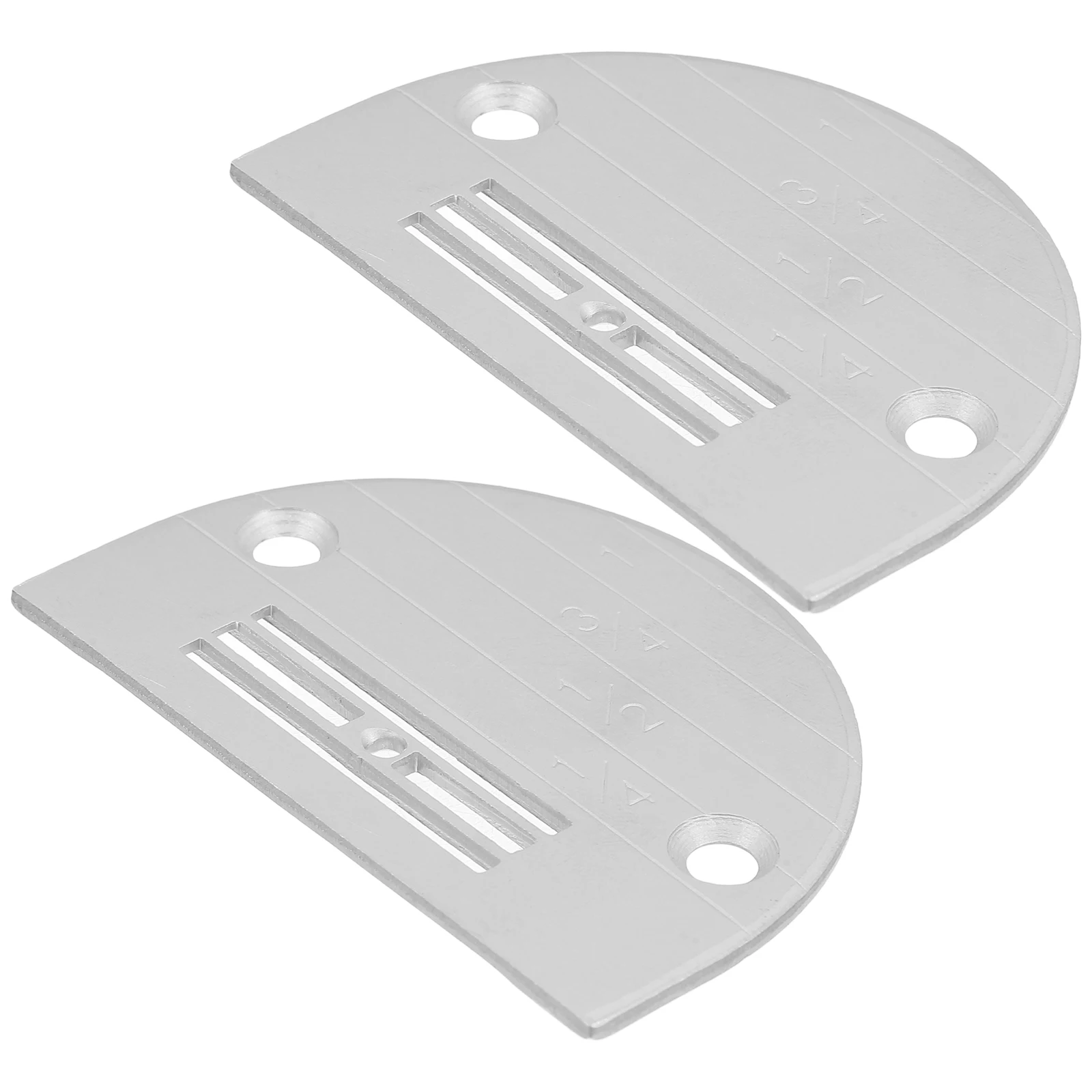 

2Pcs Sewing Machine Needle Plate Metal Accessories Scale Design Practical Use Vintage Industrial Household Supplies