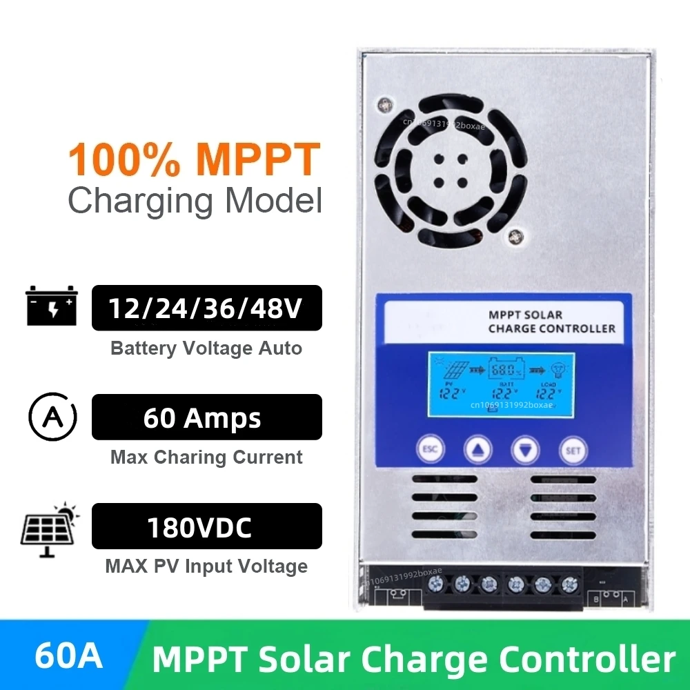 

60A MPPT Solar Charge Controller 12V 36V 24V 48V Solar System Charging Regulator Used For Lithium/Lead Acid/Seale/GEL Battery