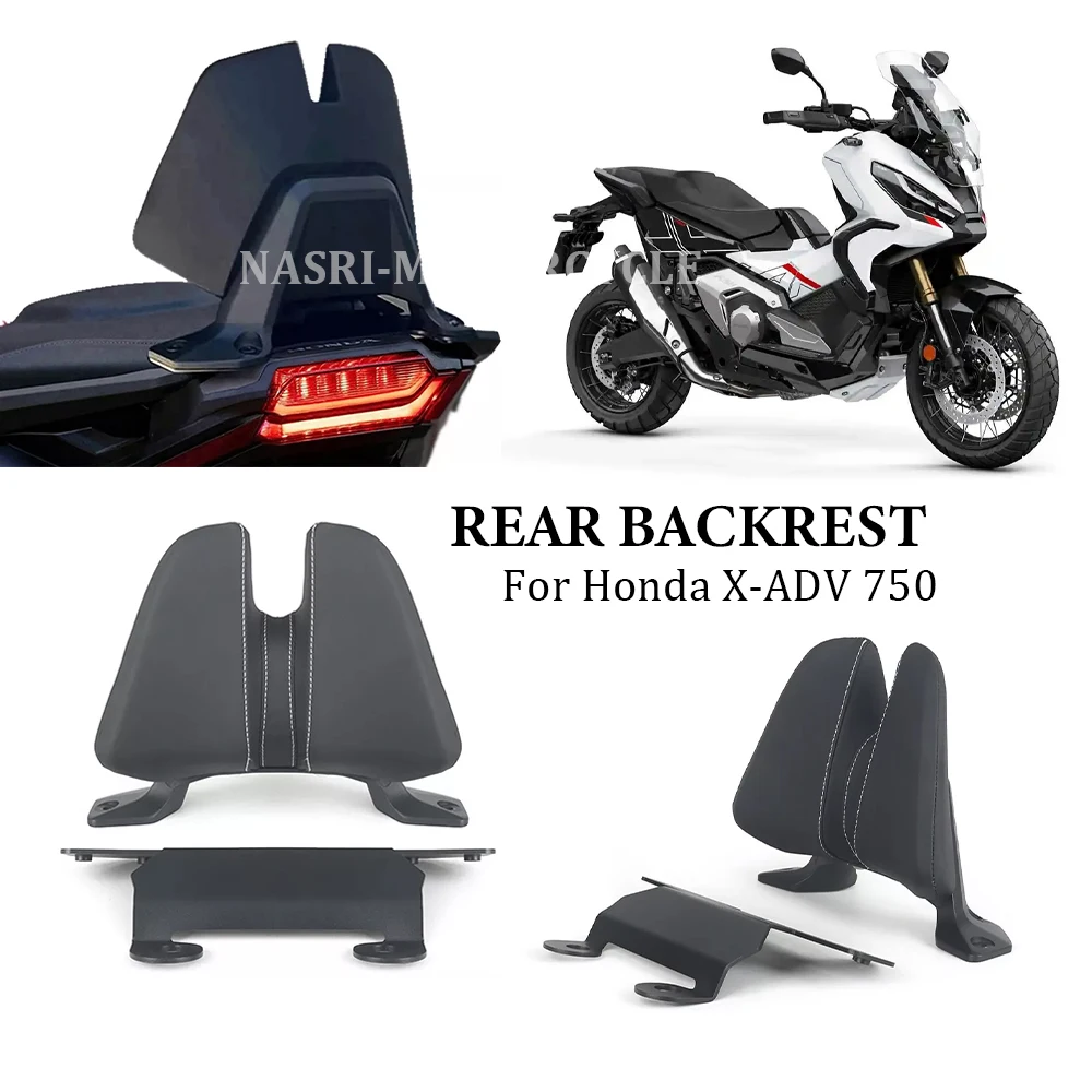 X-ADV750 2021-2025 Motorcycle Rear Passenger Seat Backrest Cushion Back Rest Pad For Honda X-ADV 750 XADV 750 XADV750