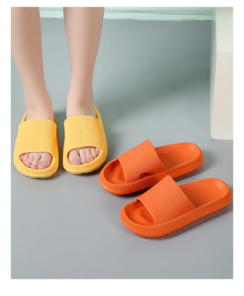 Step on the Sense of Shit Hausschuhe Sommer Home Wear Rutschfeste Schuhe mit weichen Sohlen Eva Einfache HERREN Hausschuhe – Detail 15