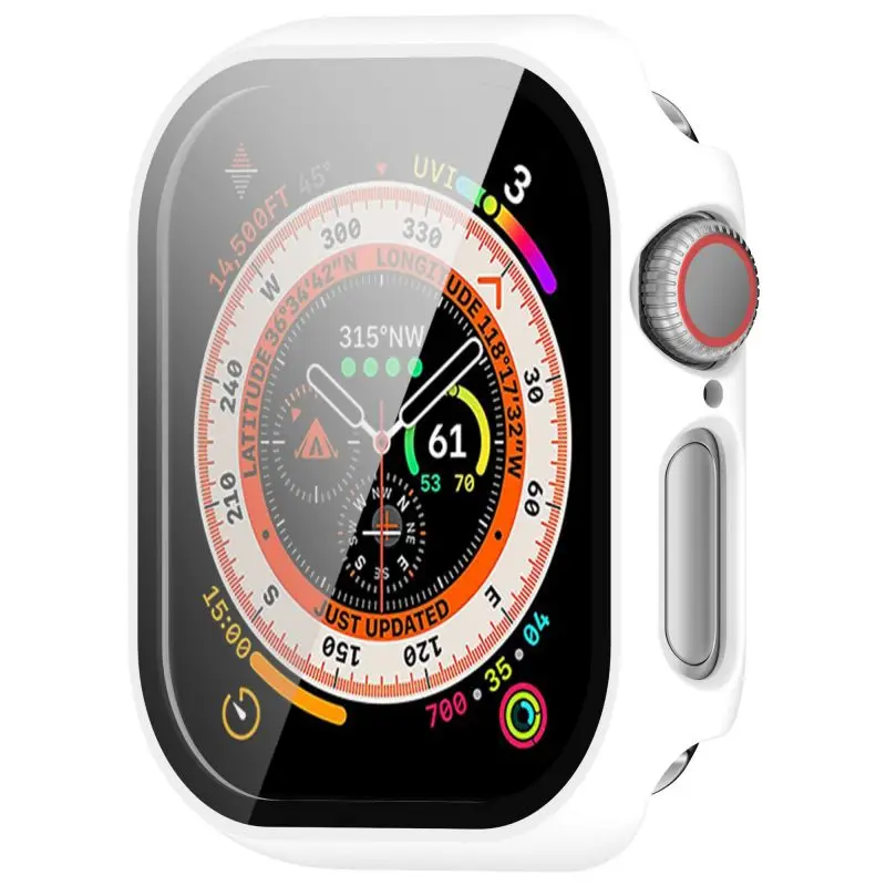 PC+Tempered Glass Case for Apple Watch 10 Series All-around Bumper Anti-scratch Protective Cover iWatch Series 10 42mm 46mm