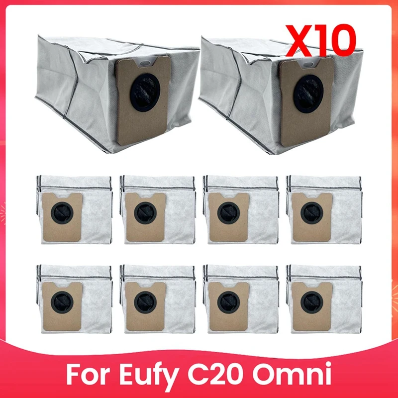 

A15F 10PCS-Dust-Bags-For-Eufy-C20-Omni-Robot-Vacuum-Cleaner-Parts-3L-Large-Capacity-Dust-Bags-Replacement-Disposable-Bags