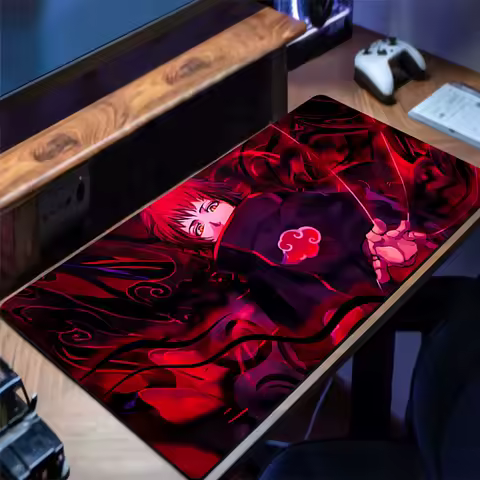 Mousepad PC Gaming Accessories Computer Cabinet Extended Mat Naruto Sasori Non-Slip Mouse Pad Anime Keyboard Pad Office Desk Mat