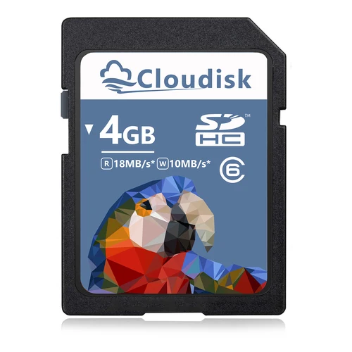 Imagen 2 del producto Tarjeta SD Cloudisk Class10 8GB 16GB 32GB 64GB 128GB U3 Parrot Motif Clase 6 Tarjeta de memoria de 4GB para cámara