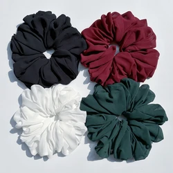 59Colors Big Size Chiffon Scrunchies Muslim Women Custom Elastic Volumizing Oversized Neat stitching Malaysian Bunch Hair Tie