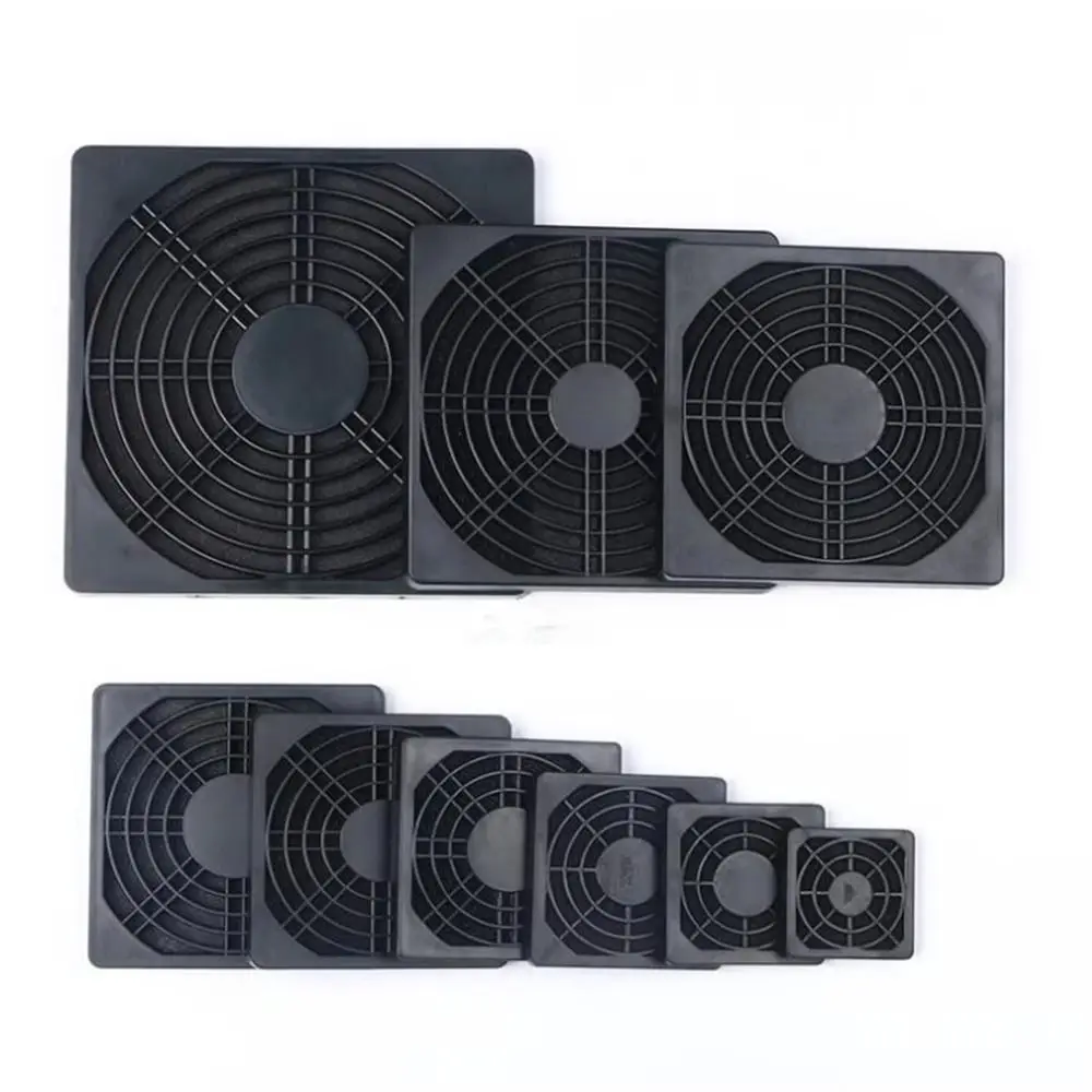 4Pcs Guard Grill Protector PC Computer Fan Filter 40/50/60/80/90/120mm ABS Case Fan Dust Filter 3in1 Cleaning Case