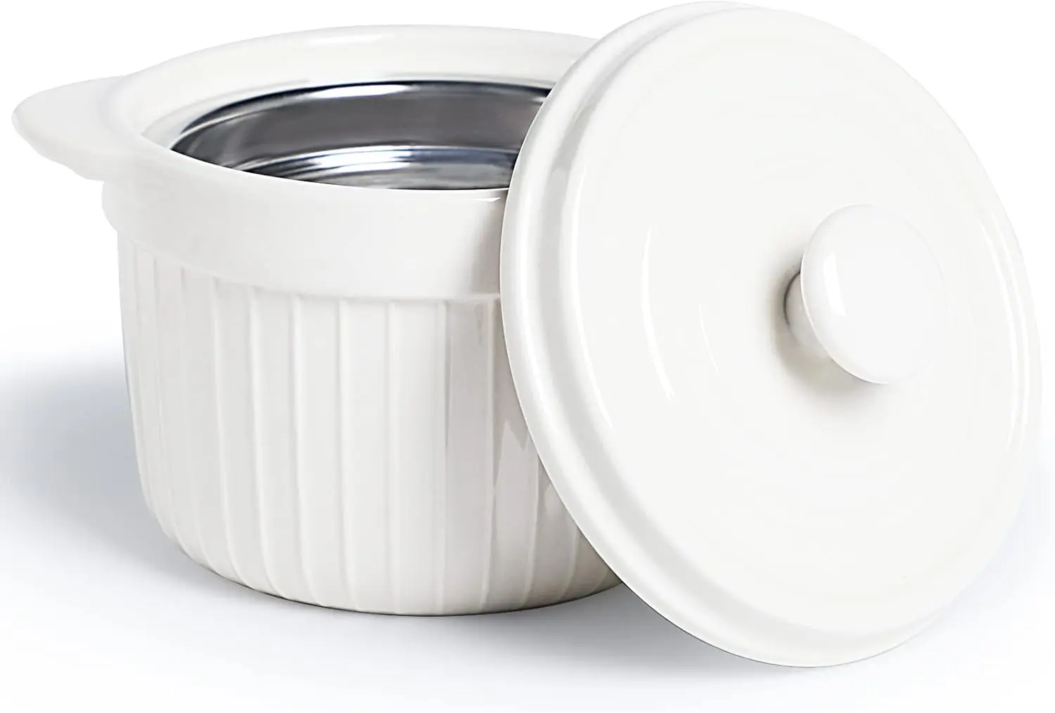 

Керамический контейнер для жира с беконом и ситечком, банка для хранения смазочного масла, белый