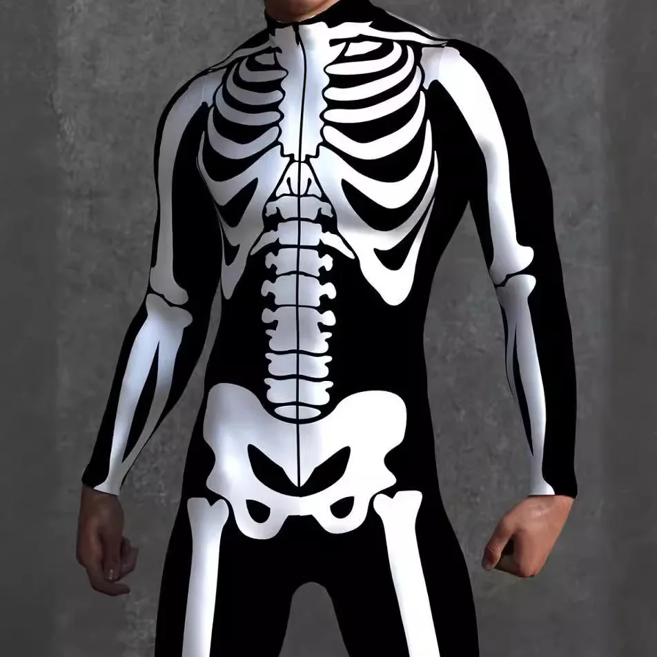

Halloween New Product Tight-fitting Clothes with 3D Digital Printing - Children's and Adult One-piece Costume for Role-playing