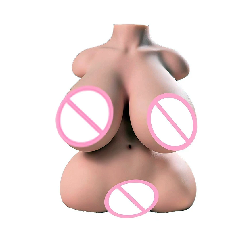 RENHEYUOU New Silicone Half Body Doll Male Masturbation Sex Doll Realistic Vaginal Anal Big Chest Sex Toy 18+