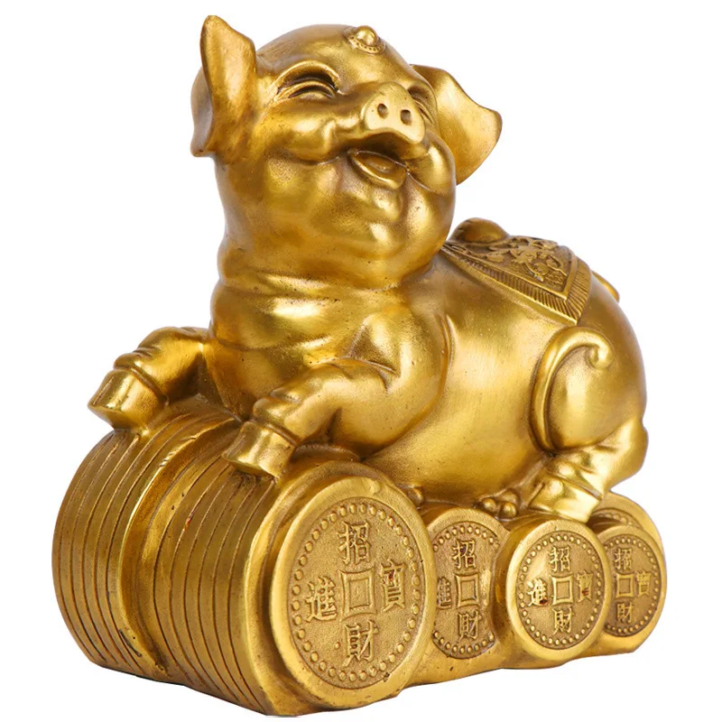 Wholesale Copperware, Copper Figurines, Zodiac , Craft Home Decor, Money Pig