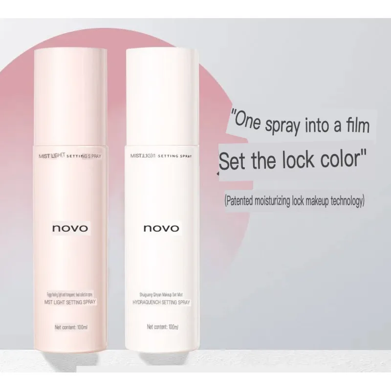 

NOVO Setting Spray: Quick Film Formation, Long-lasting Oil Control, No Makeup Fading, Waterproof And Sweat-proof Spray