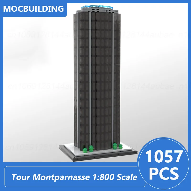 

Tour Montparnasse 1:800 Scale Paris, France MOC Building Blocks DIY Assemble Bricks Architecture Display Xmas Toys Gifts 1057PCS