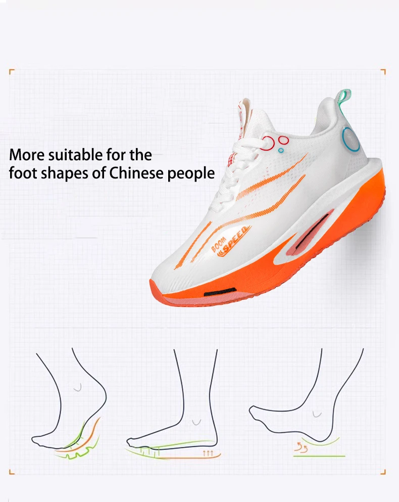 Herren Damen Carbonplatte Laufschuhe Professionelle Marathon-Rennschuhe Atmungsaktive Leichte Straßenlauf-Trainingsschuhe – Detail 7