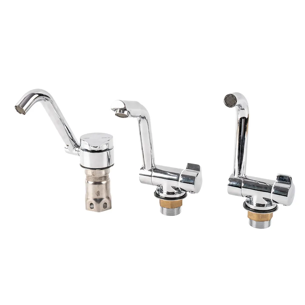 

RV Accessories Copper RV Mobile Home Motor Vehicle Caravan Van Kitchen Sink Faucet For RVS