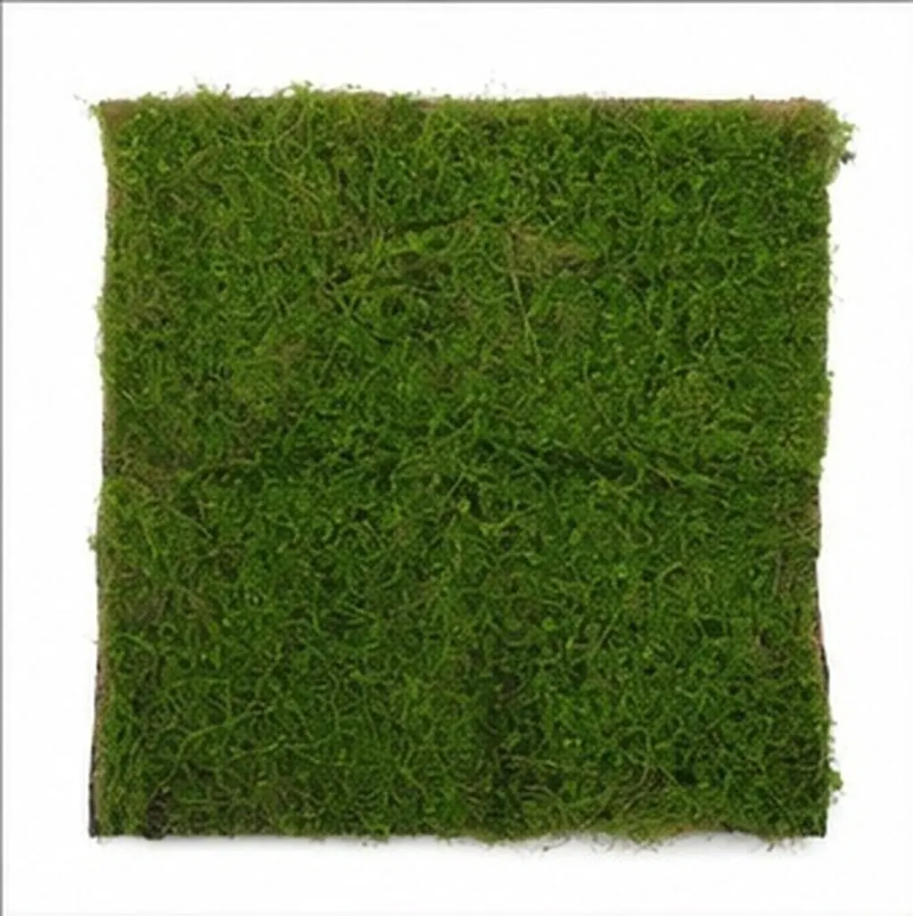 Artificial Moss Turf Carpet 19.7x19.7inch Fake Green Grass Simulation Mat for Balcony Backyard Garden Decoration