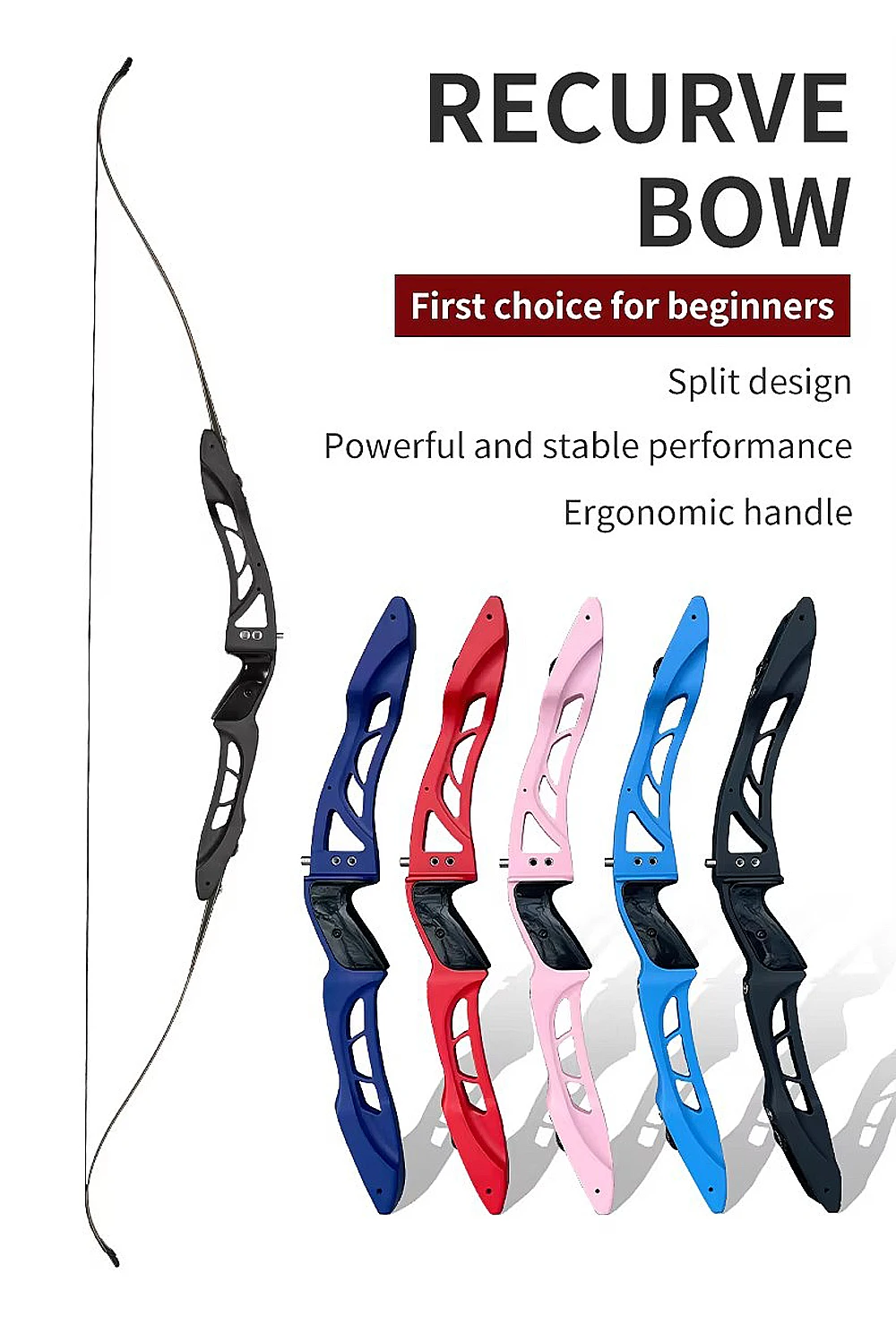 Archery Competitive Recurve Bow F165 20-40LBS Takedown Professional Archer Shooting Competition Training ILF Riser Equipment