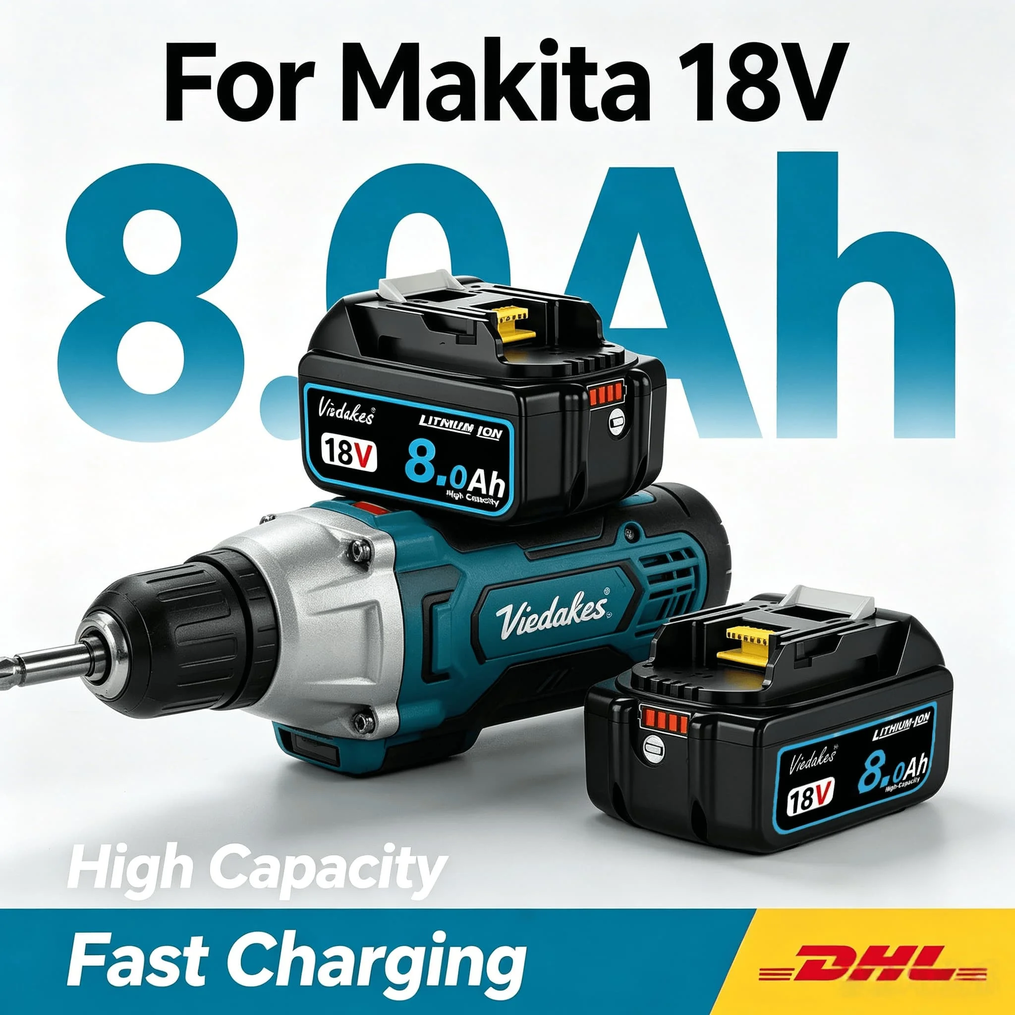 Power Replacement Battery For Makita 18V 12Ah BL1850B BL1840 BL1860B Household Electric Battery for Makita Schutzakku