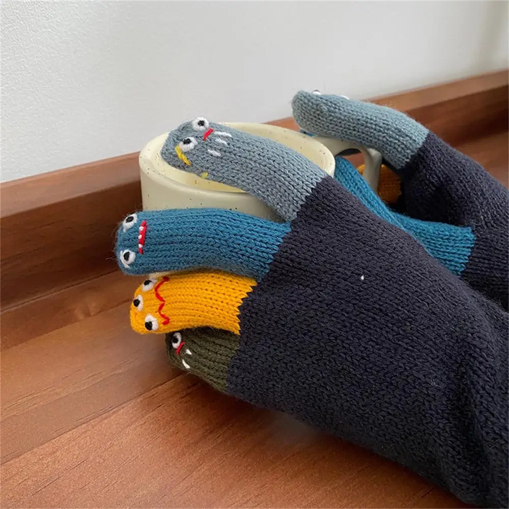 Flip-top Gloves Easy To Carry Gloves Comfortable Fit Comfortable Winter Accessories Woolen Gloves Funny Gloves Knitted Gloves