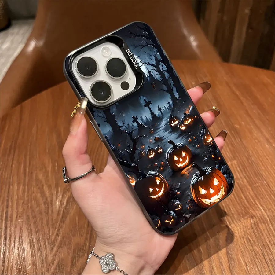 Телефон Halloween Cross Evil Pumpkin для iPhone 17–11 Pro Max Plus