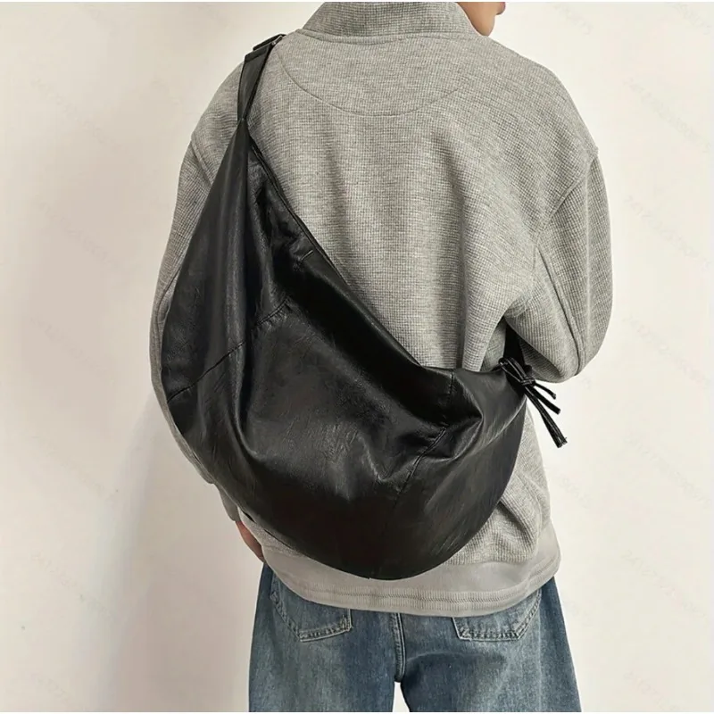 

Мужская сумка через плечо, повседневная, универсальная, модная, вместительная поясная сумка, простая, легкая, для активного отдыха, спортивный рюкзак