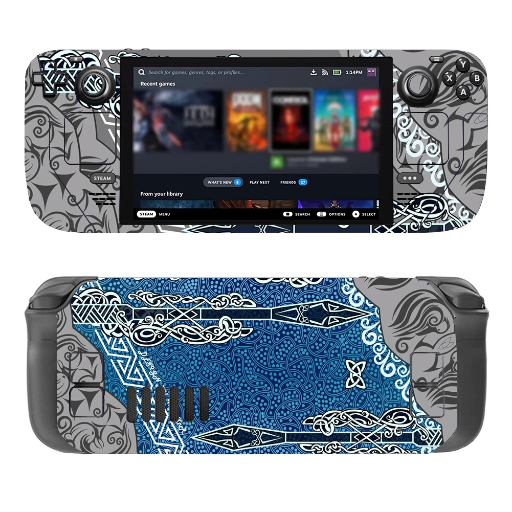 Texture Style Skin Vinyl for Steam Deck Console Full Set Protective Decal Wrapping Cover For Valve Console Premium Stickers