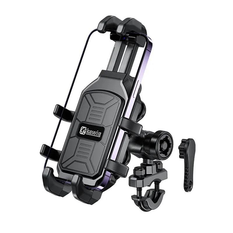 Motorcycle Phone Holder High Quality Vibration Dampener Motorbike Navigation Bracket Anti-Shake Bike Motorcycle Mobile Stand