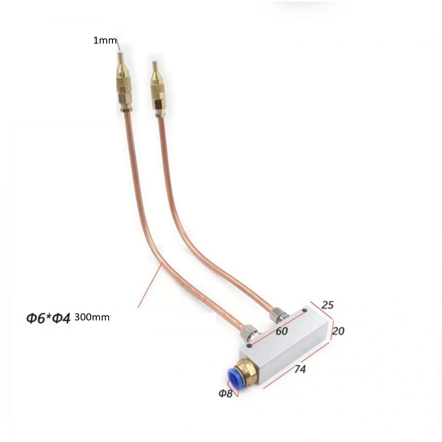 For CNC For Lathe Coolant Nozzle with Dual Function Capability for Chip Clearing and Tool Temperature Management