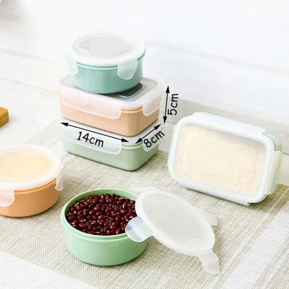 280/380ml Children Kids Lunch Box Transparent Microwave Food Storage Container School Office Portable Bento Box Lunch Case