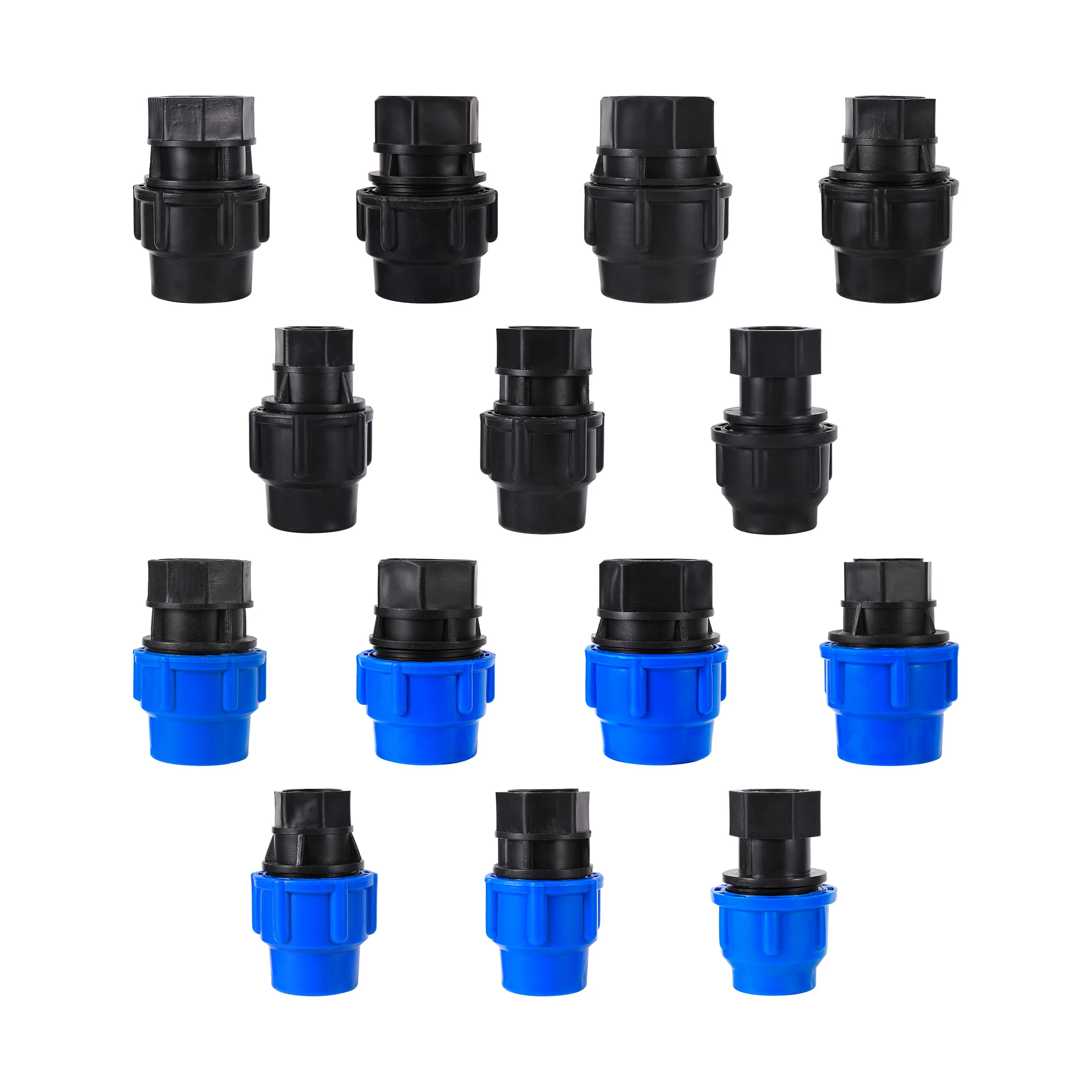 PE Water Pipe Female Thread 1/2" 3/4" 1" 1.2" 1.5" Outer Wire Direct Quick Connection 20/25/32/40/50mm Plastic Pvc Fittings New