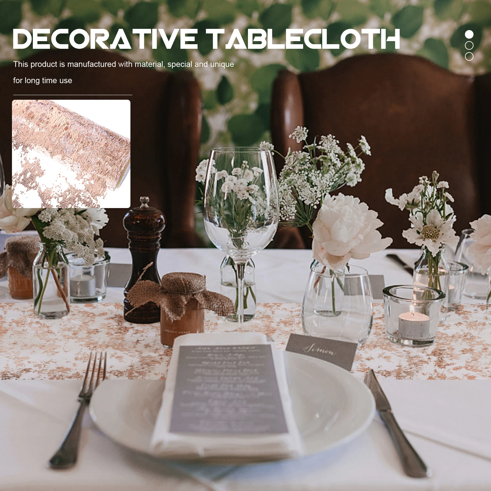 Mesh Table Runner Shiny Glitter Design Wedding Decorations Birthday Party Banquet Thanksgiving Christmas Bridal Shower Valentine