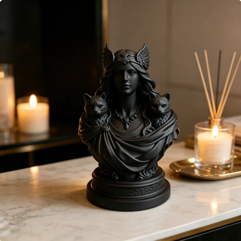 3D Relief Nemesis Greek Goddess Statue, Decorations, Centerpieces, Party Supplies, Desktop Window Living Room Ornament, Valentin