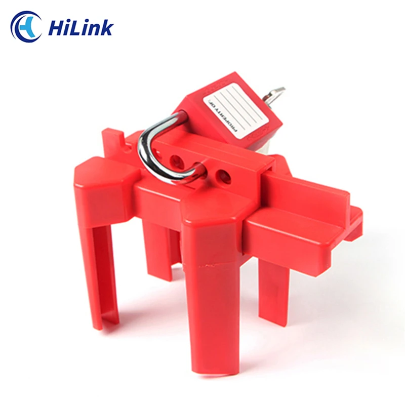Safety Industrial High Strength Ball Valve Lockout,Two Halves Adjustable Minitype For Pipes 1/2 Inch To 2.5 Inch In Diameter