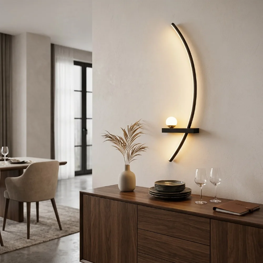 LED Moon Wall Sconces Modern 2-Pack For Living Rooms Bedrooms Hotel Lobbies Hallways Stairwells Interior Decorative Lighting