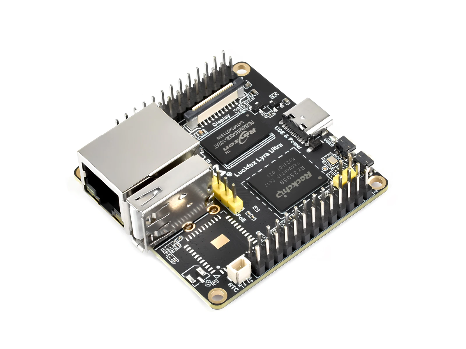 

Luckfox Lyra Ultra RK3506B Linux Микроплата разработки, 8 ГБ eMMC, включает трехъядерные процессоры ARM Cortex-A7/ARM Cortex-M0