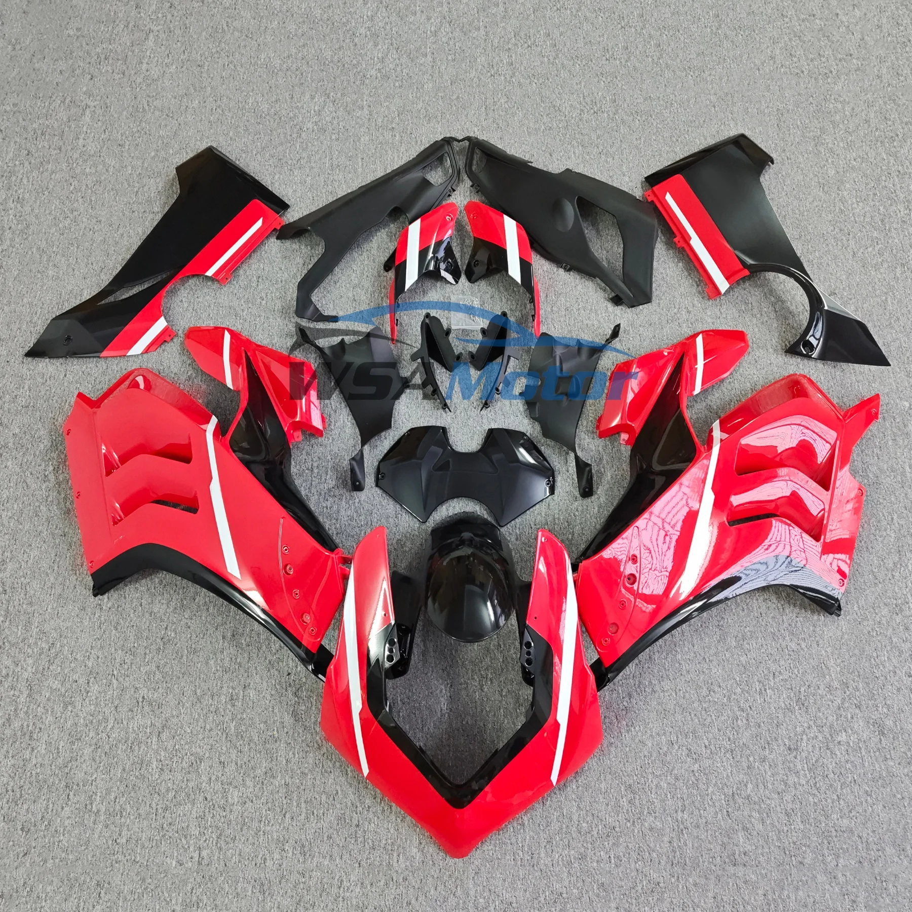New ABS Motorcycle Fairings Kit Fit For Ducati PANIGALE V4 V4s 2021 2022 2023 2024 Bodywork Set Custom White Red