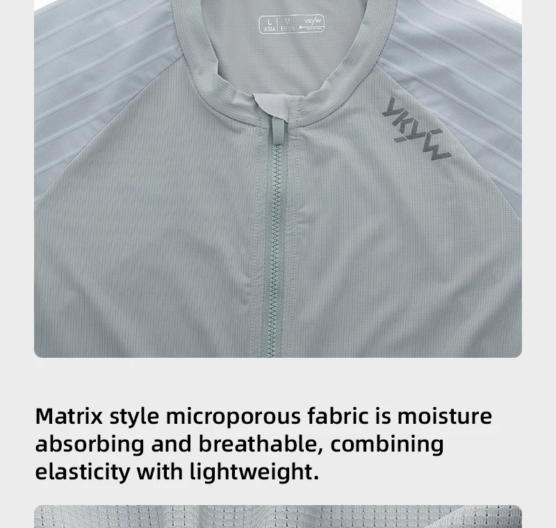 YKYWBIKE Herren-Radtrikot, 2026, Sommer, Rennrad-Shirt, YKK-Reißverschluss, Fahrradtrikot, atmungsaktiv, aerodynamisch, Raglanärmel – Detail 12