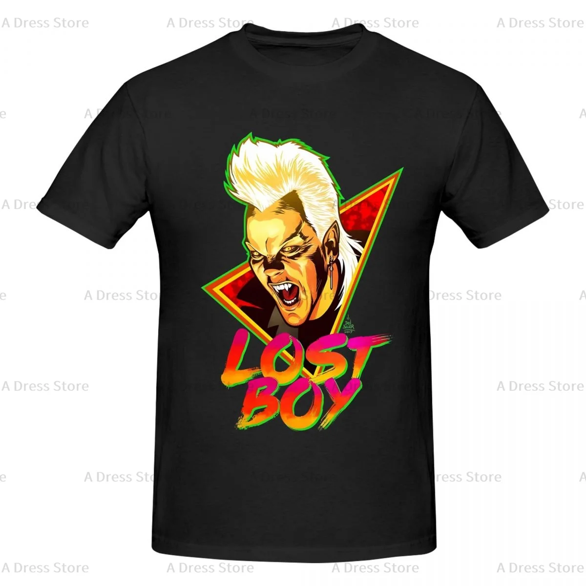 

The Lost Boys Men's round neck T-shirt,Oversized print Tee Shirt,Casual Large Size Tshirt