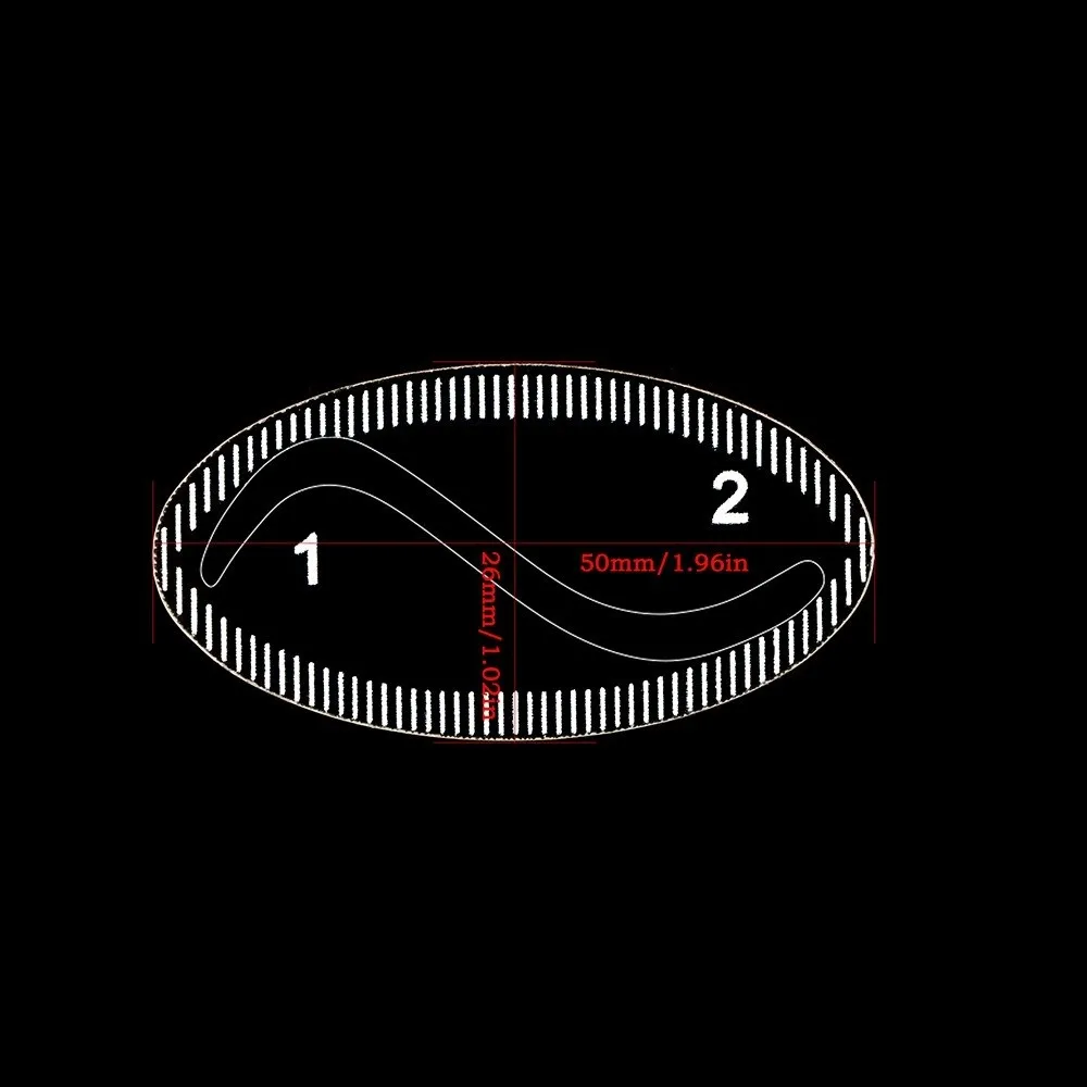 Fast Drawing Brow Mapping Ruler Reusable Shaping Drawing Eyebrow Desgin Ruler Microblading Mapping Tool