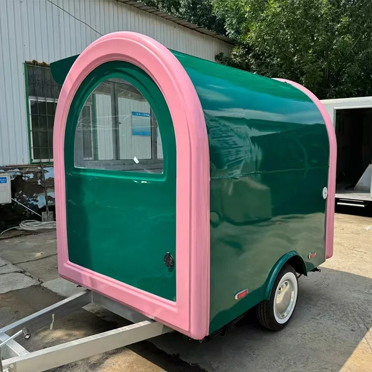 

Customized Mobile Foodtruck Coffee Bar Hot Dog Burger Pizza Catering Trailer Concession Snack Food Truck with Full Kitchen