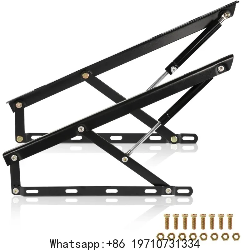 Pneumatic Storage Bed Lift Mechanism Heavy Duty Steel Gas Spring Bed Storage Lift Support Bar Kit Load Capacity 20KG