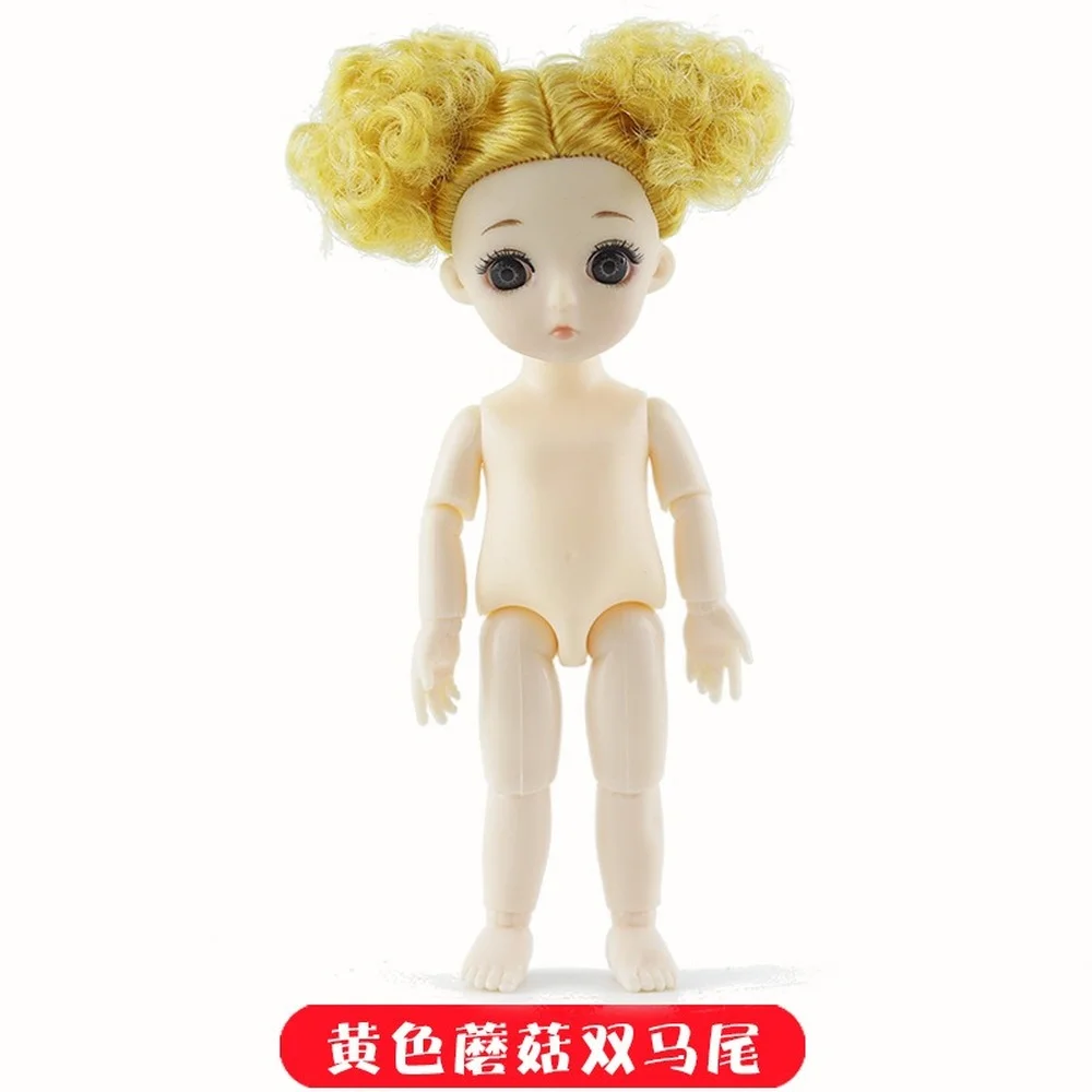 BJD Doll Dimple Smile 13 Ruchomy Jointed 16cm Surprise Blyth Dolls Toy Baby Naked Nude Women Body Dolls for Girls Gift Toy 16cm