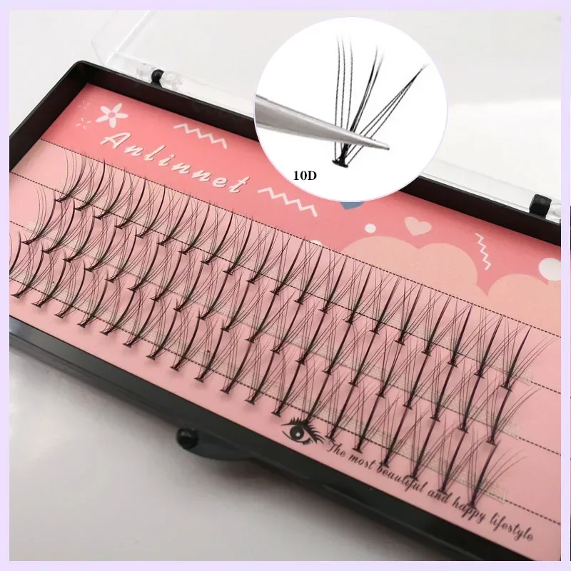 

Anlinnet Professional Makeup 60 clusters Personal Cluster Eyelash Single tuft of M sandwich eyelash Grafting False Eyelashes